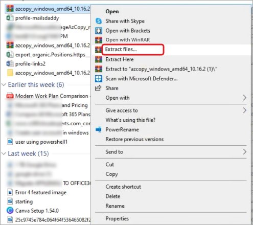 Extract Files